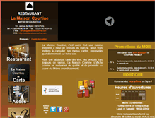Tablet Screenshot of lamaisoncourtine.com